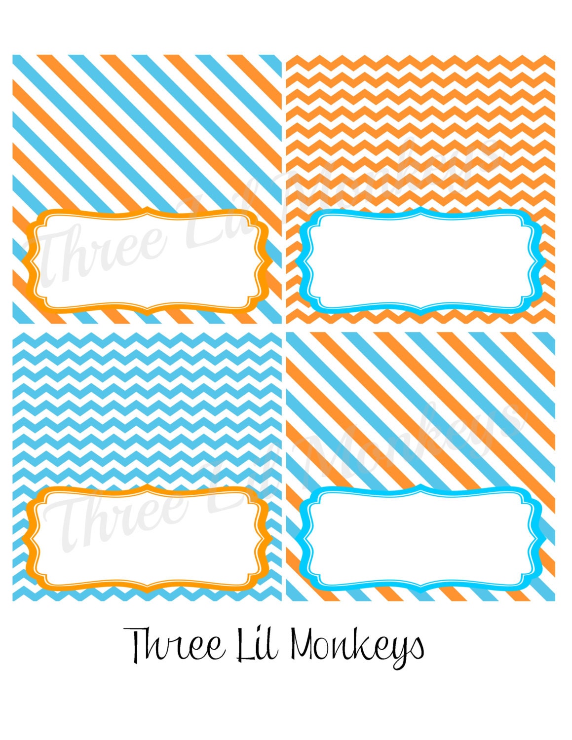 Lil Man Food Label Tent Cards - DIY Printable Il_170x135