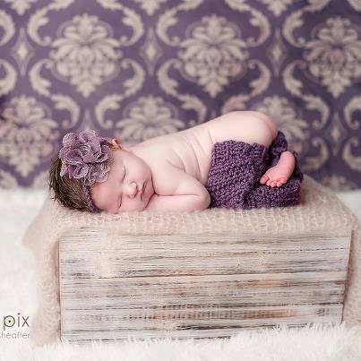 Baby legwarmer and headband Set