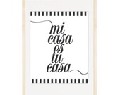 Mi Casa Es Tu Casa 8x10 Art Print