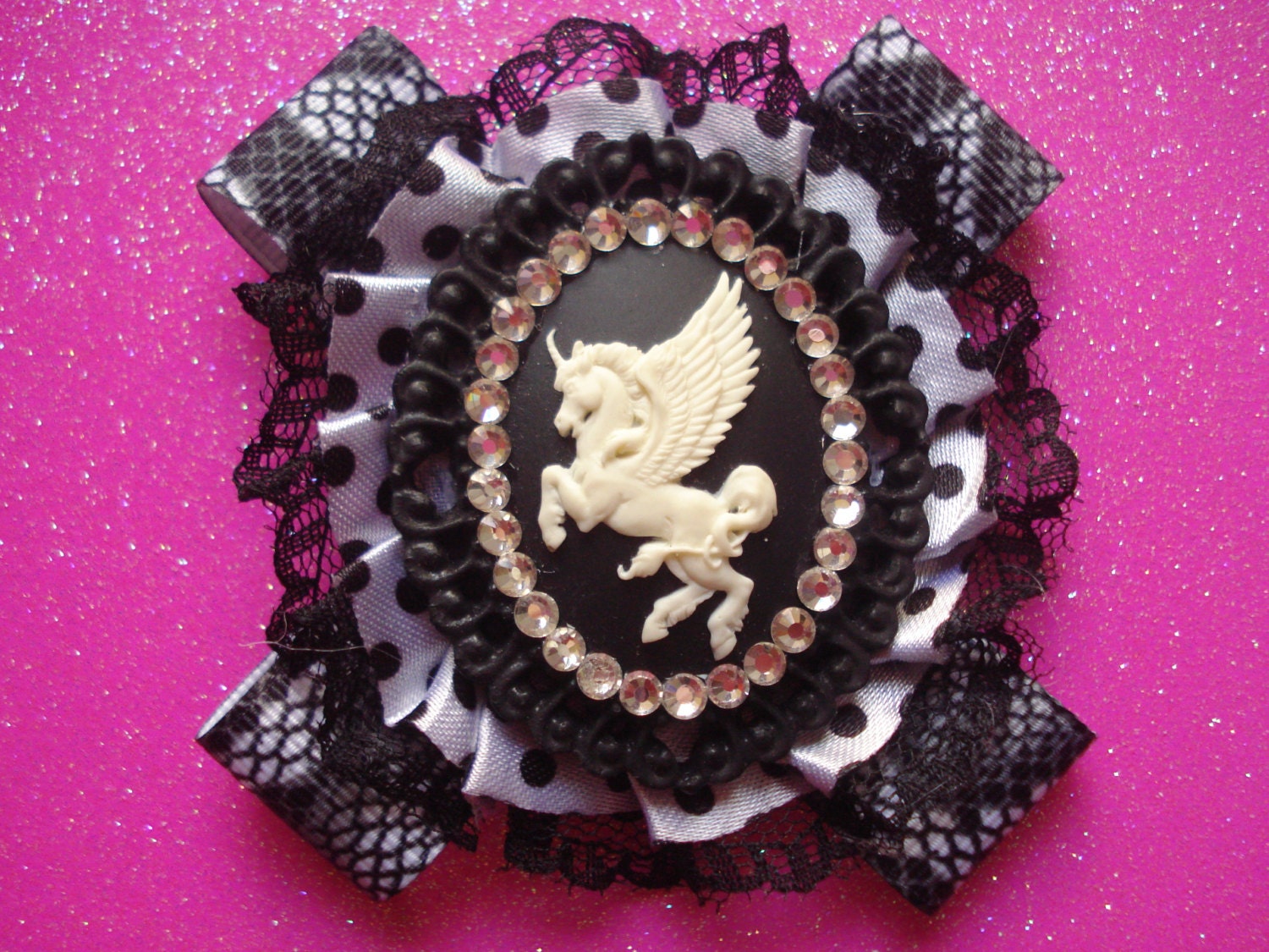 Sparkly Unicorn Bow