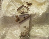 Country Floral Birdhouse Scented Wall Hanging Decor