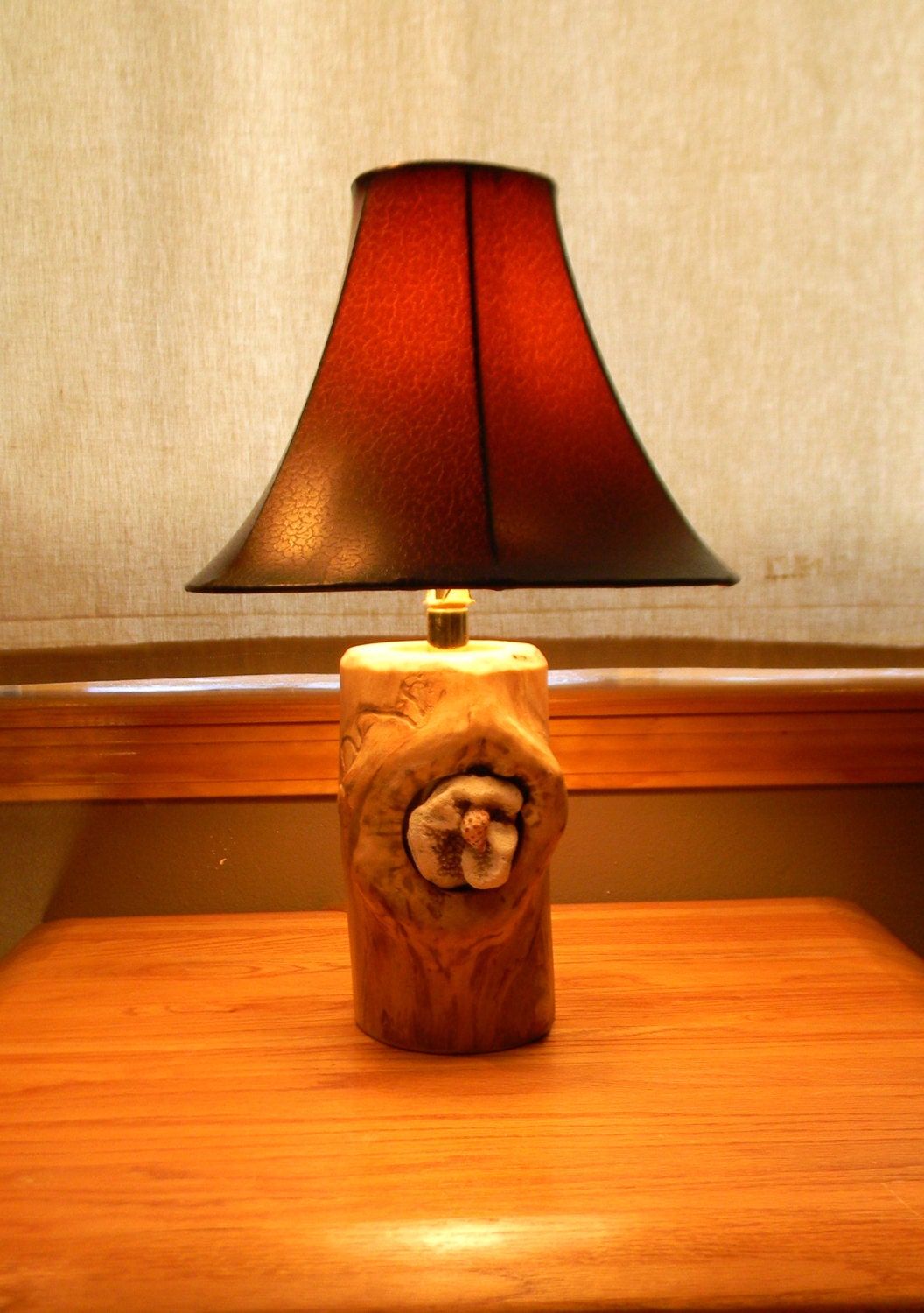Aspen and coral lamp