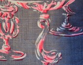 Vtg. Unused Tea Towel Venetian Glass Hardy Craft Orig Tag