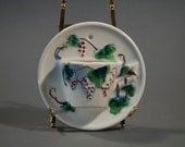 Vintage Ceramic Pocket Planter, Hand Painted Teacup, Japan