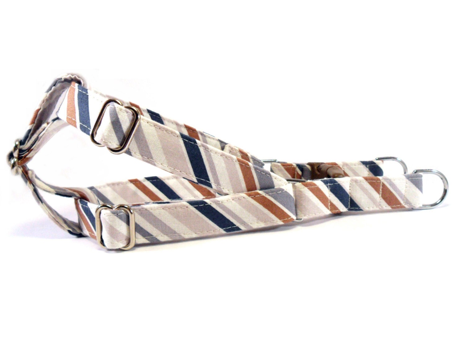 STRIPE in TAN Dog Step-in-Harness HANDMADE