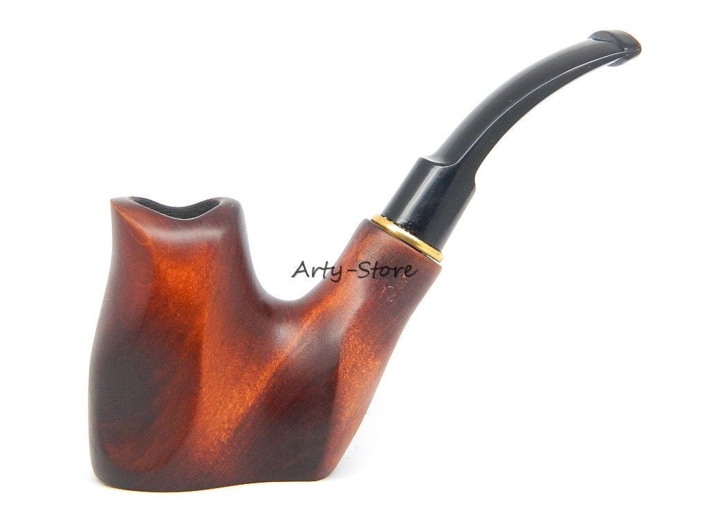 Wooden Tobacco Smoking pipe "Volcano" Pear wood, Great Collectible plus Gift POUCH