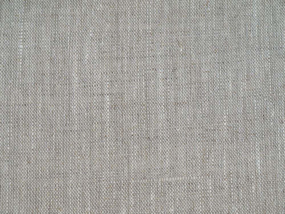Natural Linen fabric Medium Weight light Gray White mix - Custom Yardage