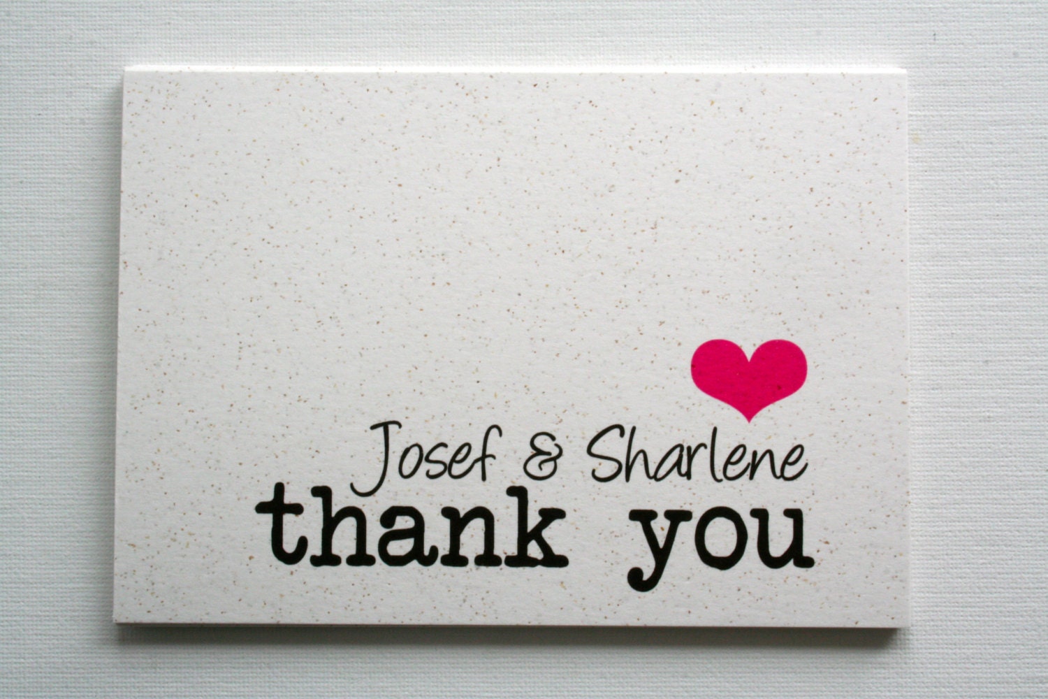 Thank you cards on Bavarian beer paper // set of 50 // envelopes included