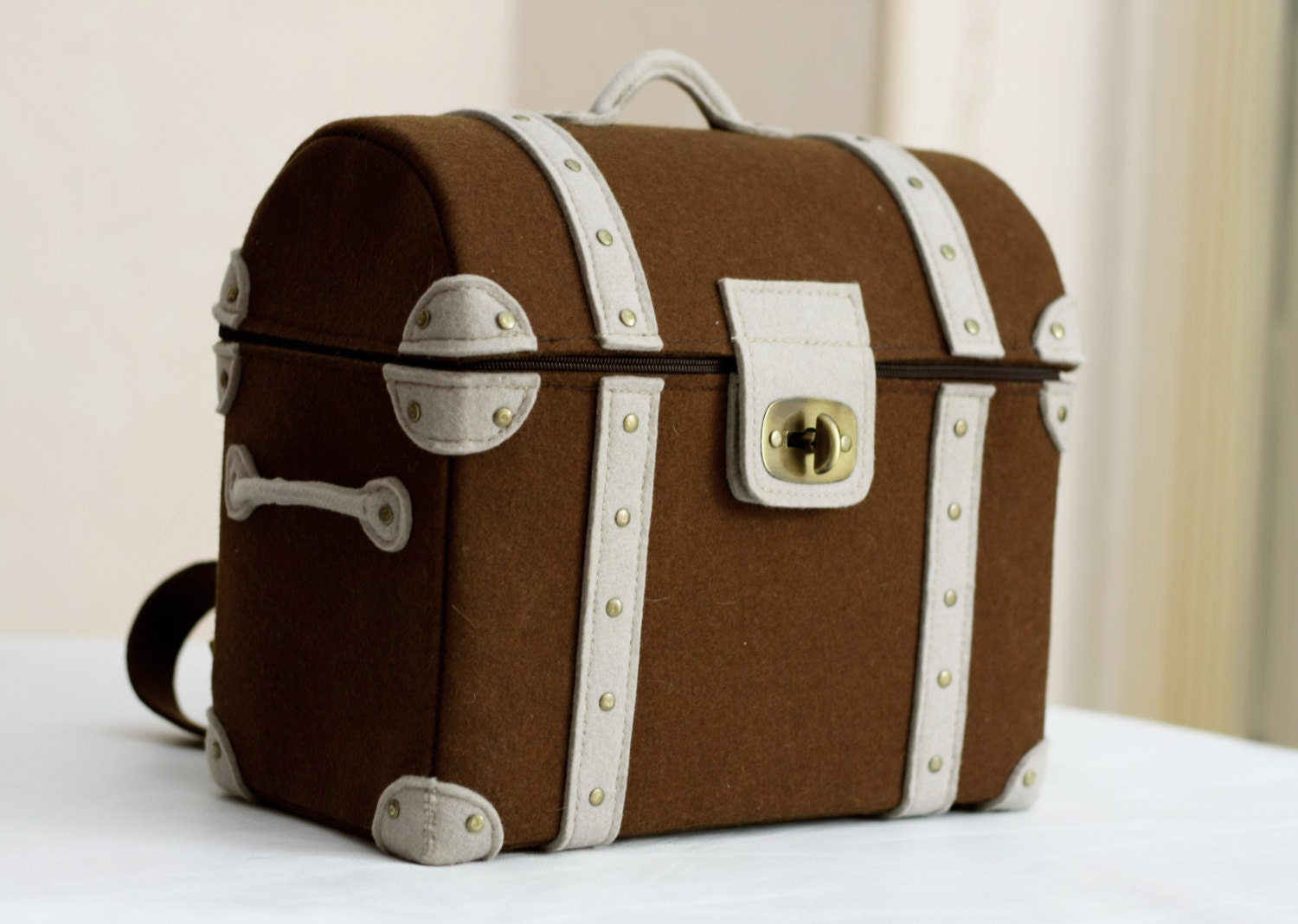 Felt Dower Chest Bag Backpack