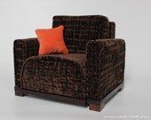 Miniature Doll Chair in 1/6 scale (Blythe, Barbie, Bratz, Momoko, etc.). Modern style