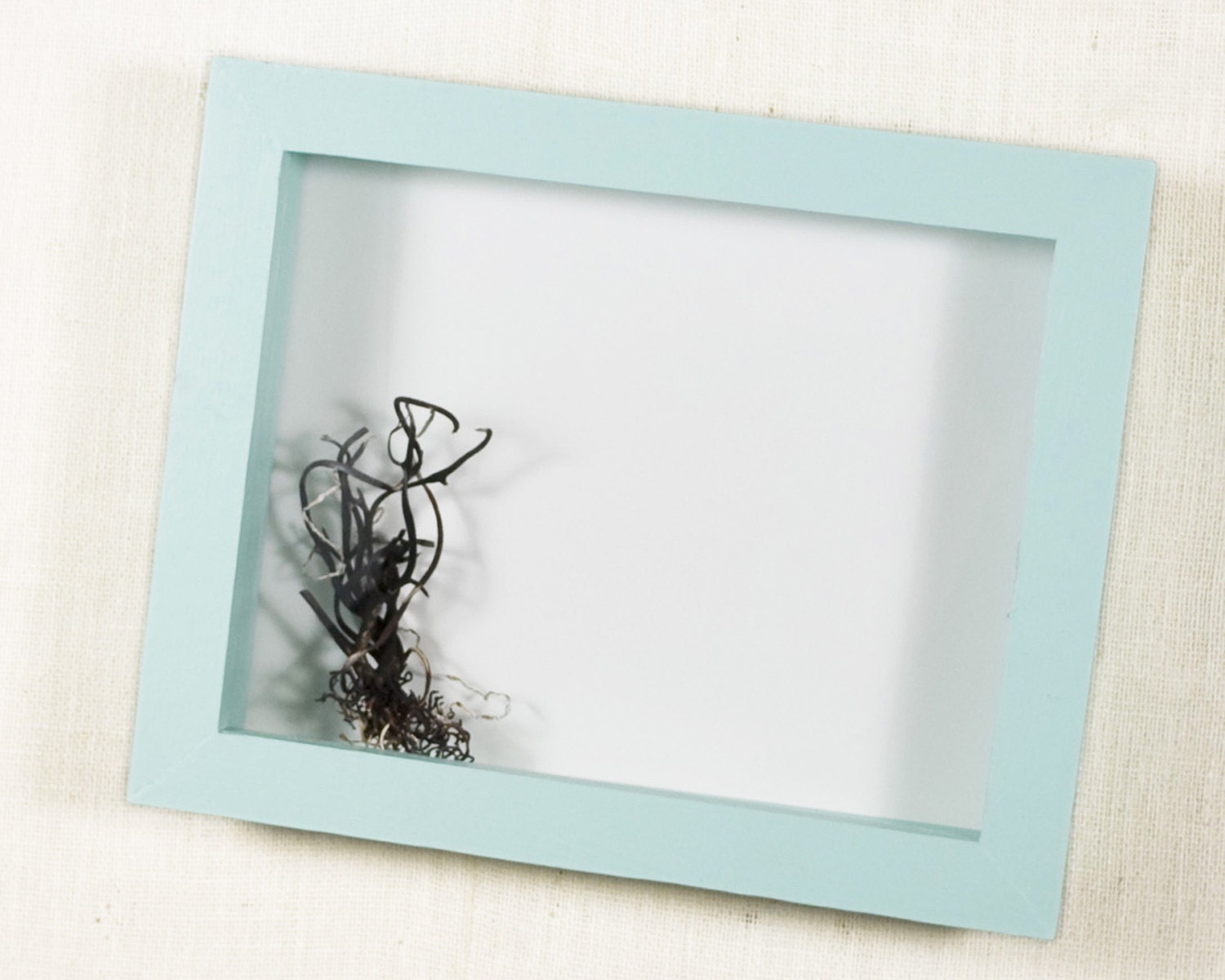16x20 Shadow Box Frame - Deep Shadow Box, Display Case, Picture Frame, Display Frame, Seafoam, Aqua, Light Blue