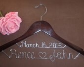 Hanger with Date, Personalized Custom Bridal Hanger, Brides Hanger, Bride, Name Hanger, Wedding Hanger, Personalized Bridal Gift