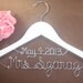 Hanger with Date, Personalized Custom Bridal Hanger, Brides Hanger, Bride, Name Hanger, Wedding Hanger, Personalized Bridal Gift