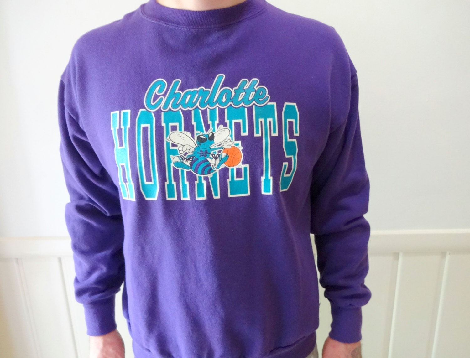 Vintage Charlotte Hornets Basketball Sweatshirt 1993