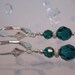 Swarovski Emerald Stardust Sterling Silver Earrings May's Birthstone