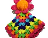 Flower Security Blanket, Blanket, Baby Security Blanket, Baby Toy
