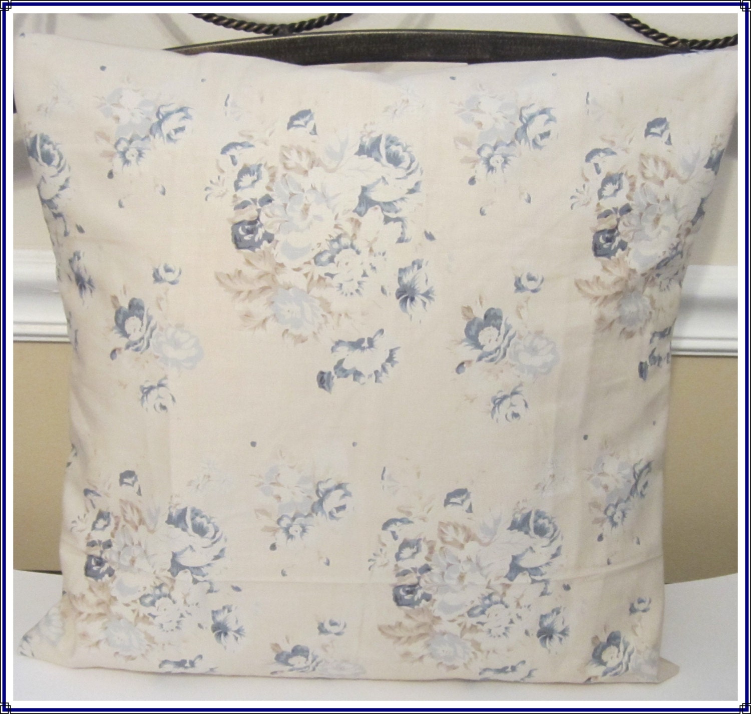 Items similar to Decorative Throw Shabby Chic Pillow Cover 16x16 inch Couch Pillow Slip Cover ...