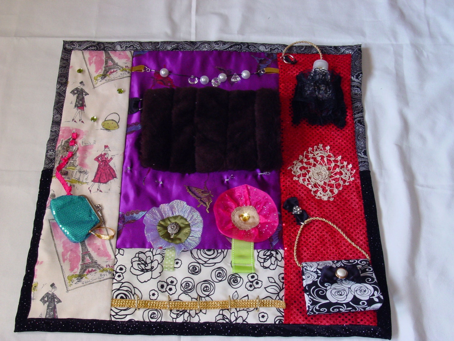 All That Sparkles - Glam Girl - Fidget Quilt- Tactile - Bright & Colorful- Fun for Alzhiemer Patients
