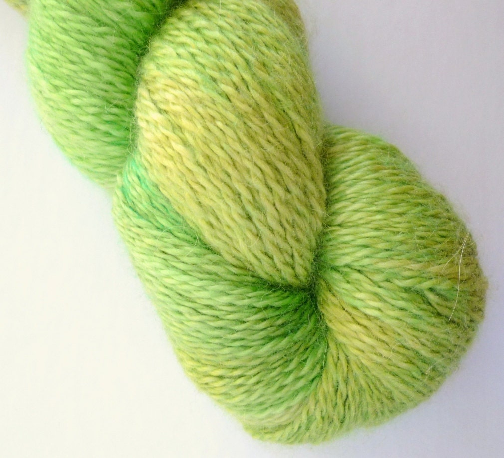 Hand Dyed Yarn - Baby Alpaca / Silk / Cashmere Sport Weight in Orion Colorway