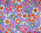 Mauve polyester floral print (8 1/2 feet) / spring polyester print
