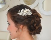 Vintage style rhinestone bridal hair comb wedding hair accessories bridal headpiece art deco hair comb