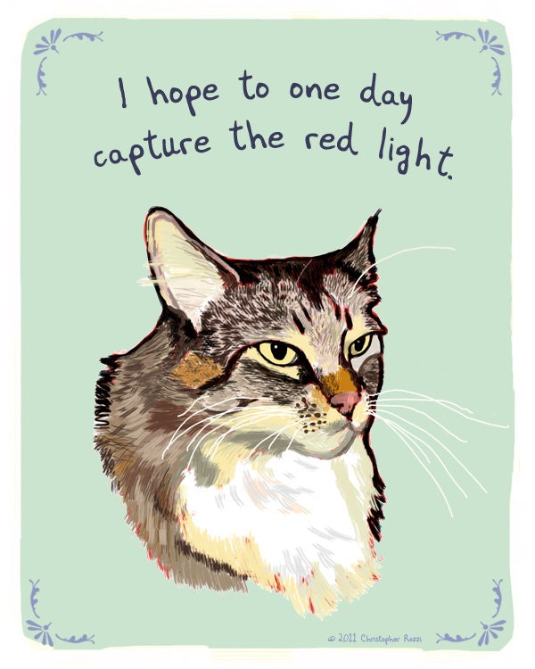 Maine Coon 8x10 Print of Original Painting with phrase