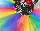 Rainbow Tutu: Primary Rainbow Colors (Red, Orange, Yellow, Green, Blue, and Purple) Size 5, 6, 7, 8 Girls Dance Tutu