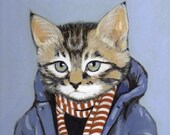 Brewster -8.5 x 11 -Matte Print - From Painting by Heather Mattoon