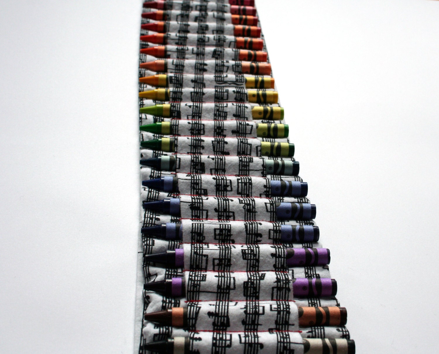 musical notes crayon ammo belt for kids -- limited edition