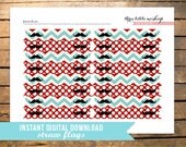 INSTANT DOWNLOAD Little Man Mustache Straw Flags or Food Flags Il_170x135
