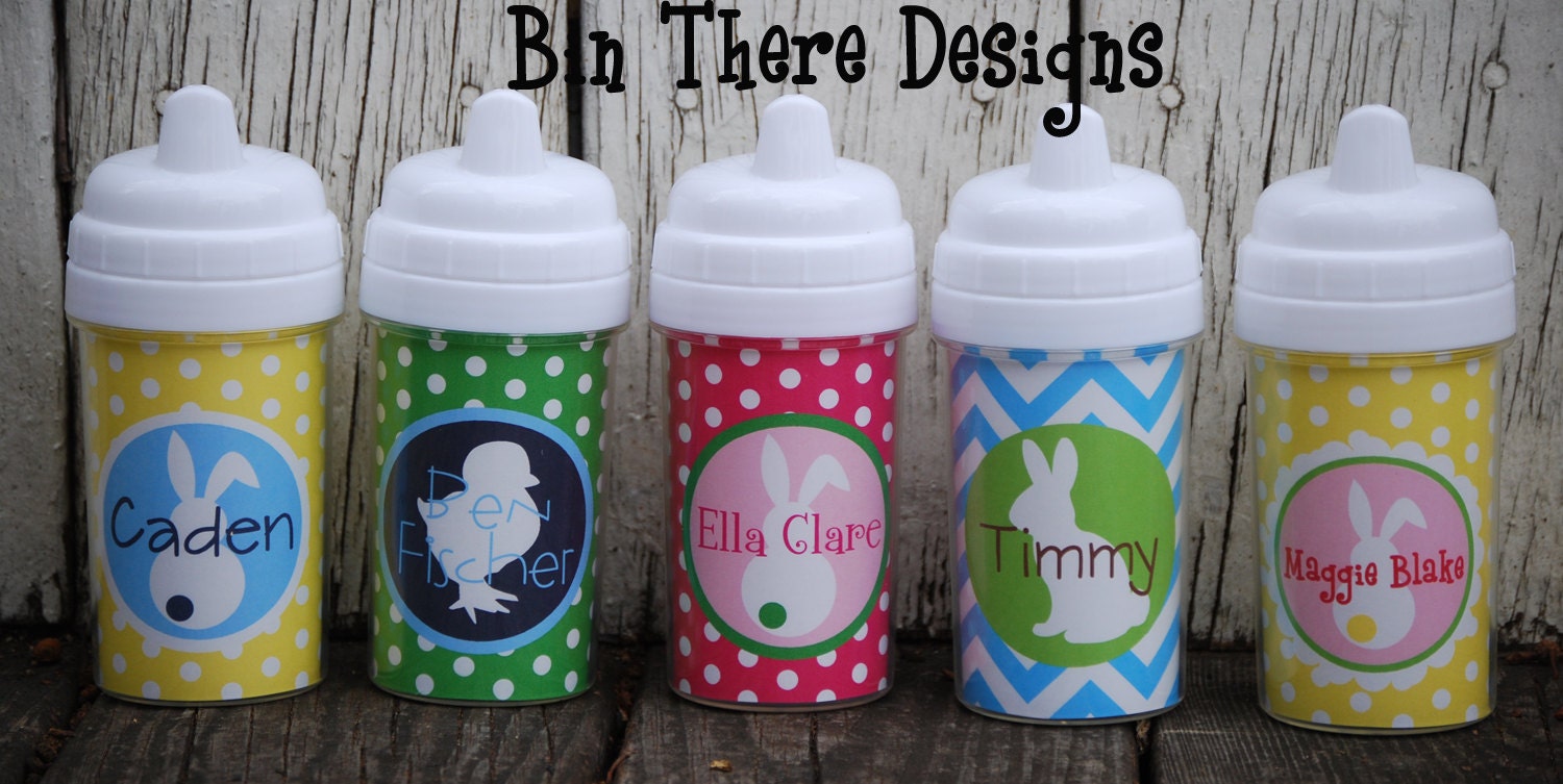 Personalized Spill Proof Sippy Cup - Easter