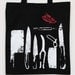 Dexter inspired Dark Passenger Tote Bag Screenprint Cotton, with long handles