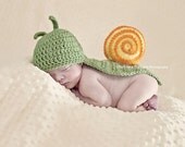 Crochet Newborn Snail Critter Cape
