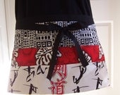 Ninja Utility Apron, unisex teacher half apron, 6 pocket work apron, Vender, Craft, Sewing apron