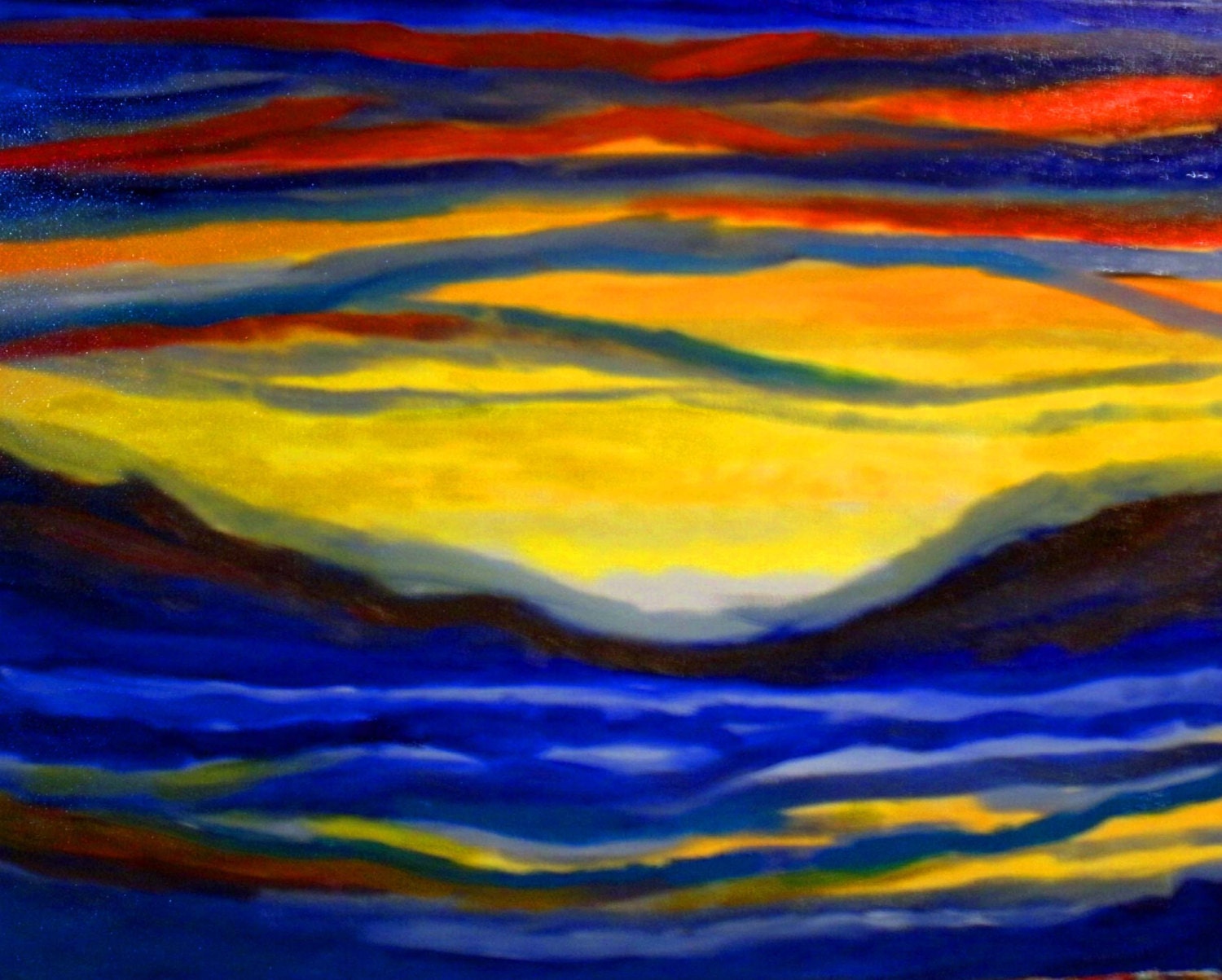 Hot Sea 16X20 inch oil painting