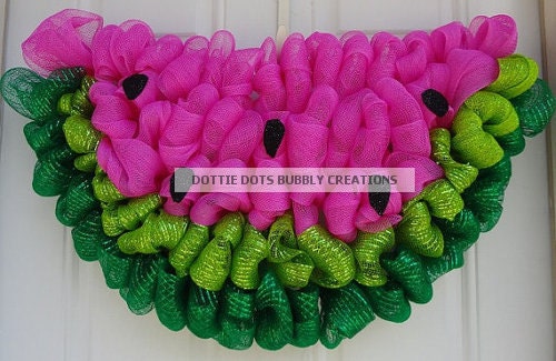What A Melon Summer Mesh Wreath