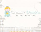 Unique illustration logo design ooak wedding business logo photographer logo boutique logo