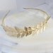 Gorgeous gold leaf gold plated headband