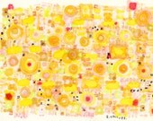 radiating, a detailed tiny original pen and ink drawing, original and one of a kind