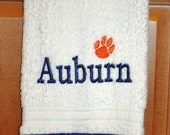 SALE - Auburn Embroidered Kitchen Towel