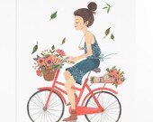 Girl on Bike - poster