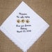 Woman's Personalized Wedding Bridal Handkerchief for the Mother of the Bride