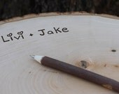 Rustic Wedding Guest Book Alternative Wood Slice Wedding Table Centerpiece