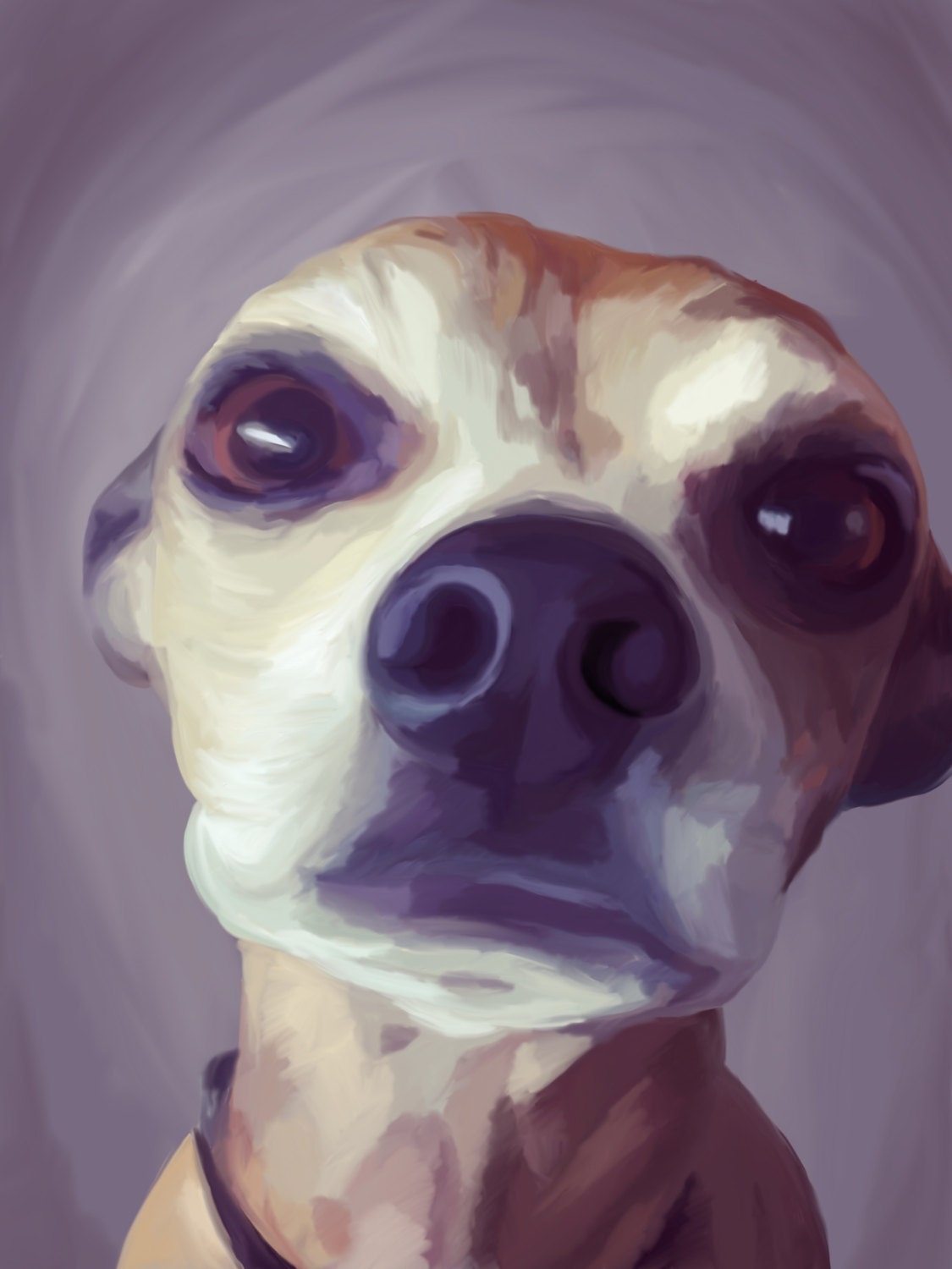 Custom Pet Portrait - Painting From Photo -- Digital Copy Only -- Dogs Cats Children Kids