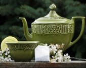 Spa, Zen, Tea, Green, Moss, White, Spring, Simple, Kitchen, Home Decor, Original Fine Art Photograph, 8 x 10