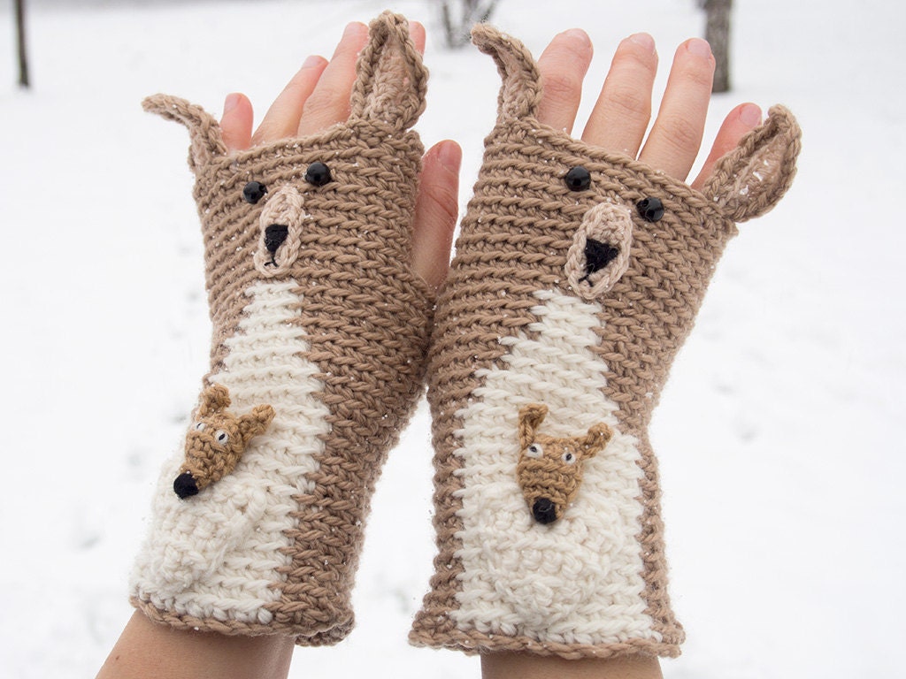 KANGAROO FINGERLESS GLOVES - Free Shipping Worldwide