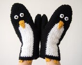 PENGUIN MITTENS / GLOVES - Free Shipping Worldwide