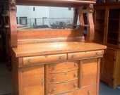 Antique Shabby Chic Custom Painted Sideboard
