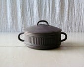 Mid-Century Dansk Designs Denmark Fluted Flamestone Individual Lidded Casserole - Jens Quistgaard IHQ