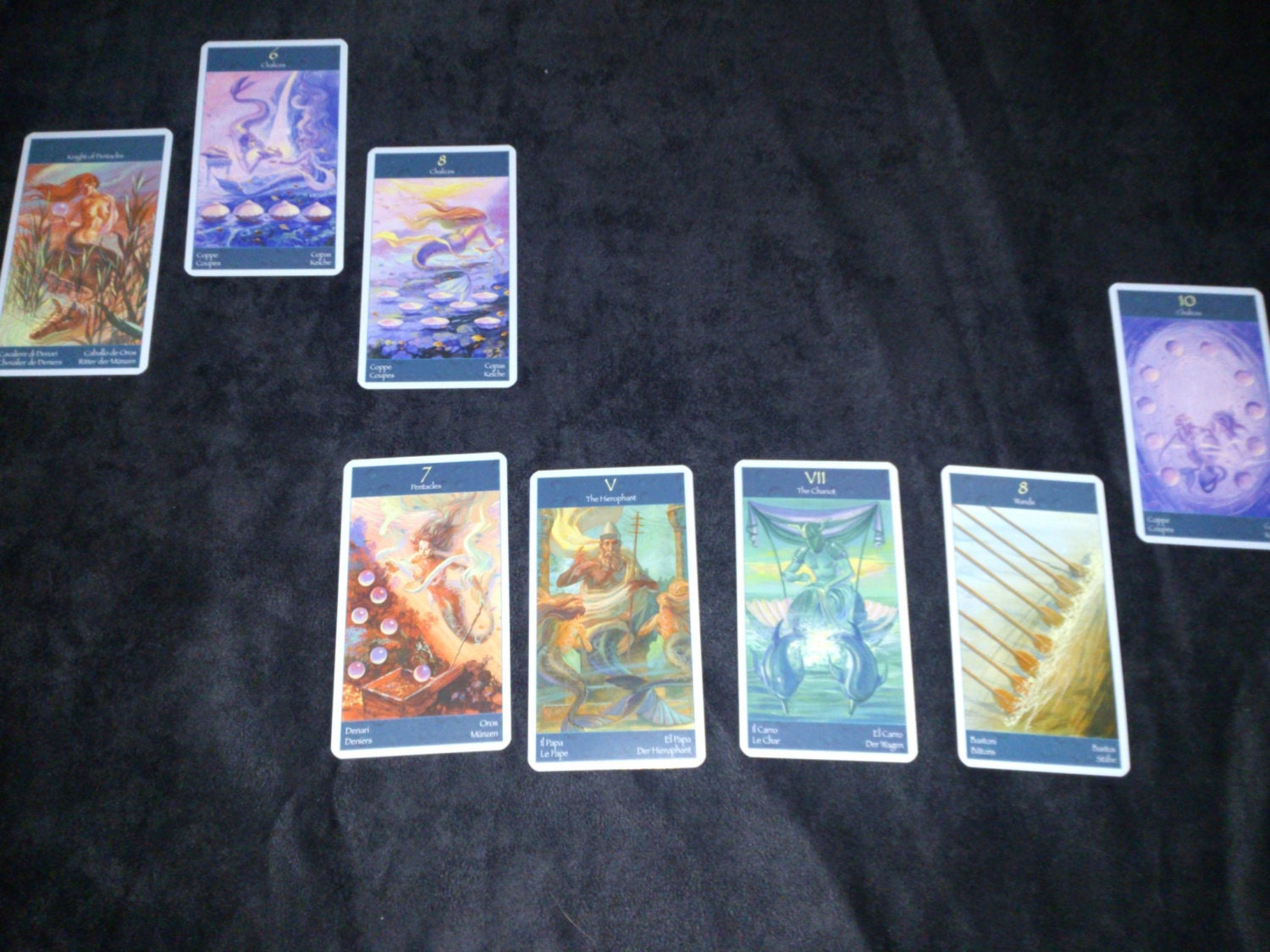 Mermaid Basic Reading 8 Cards - Mermaid Spread